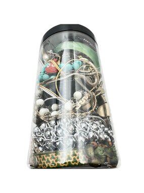 Mystery Jewelry Jar #13 Wearable Quality Pieces 2lbs Necklace Bracelet Earrings